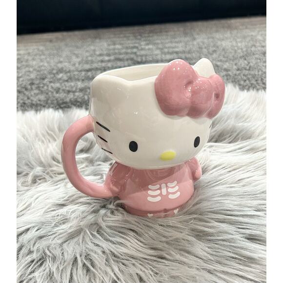 Hello‎ Kitty Halloween Pink Skeleton Mug - Picture 1 of 4